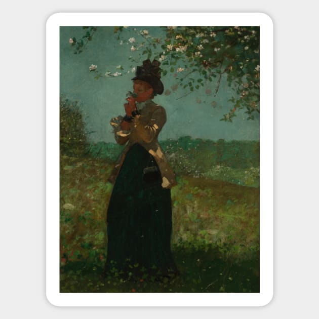 The Yellow Jacket by Winslow Homer Sticker by Classic Art Stall